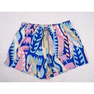 Boardies Apparel Mens Swim Shorts‎ Size Medium Multicolored Retro Pattern Lined